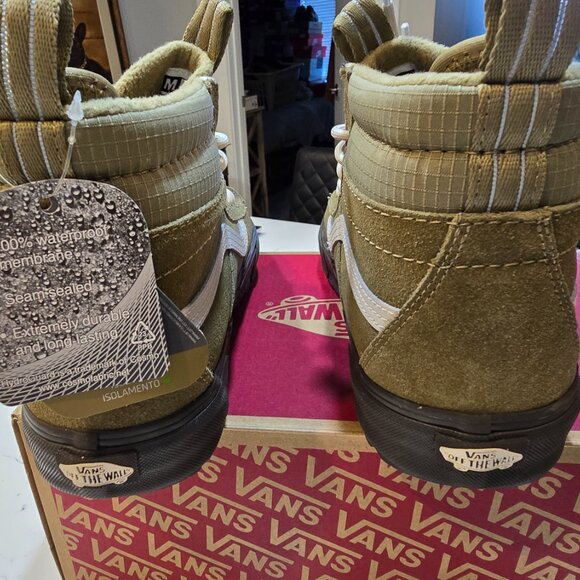 VANS SK8-Hi Waterproof Men's Shoes Olive Drab US Size 10 VN000CVTCX6 NEW - Picture 5 of 13
